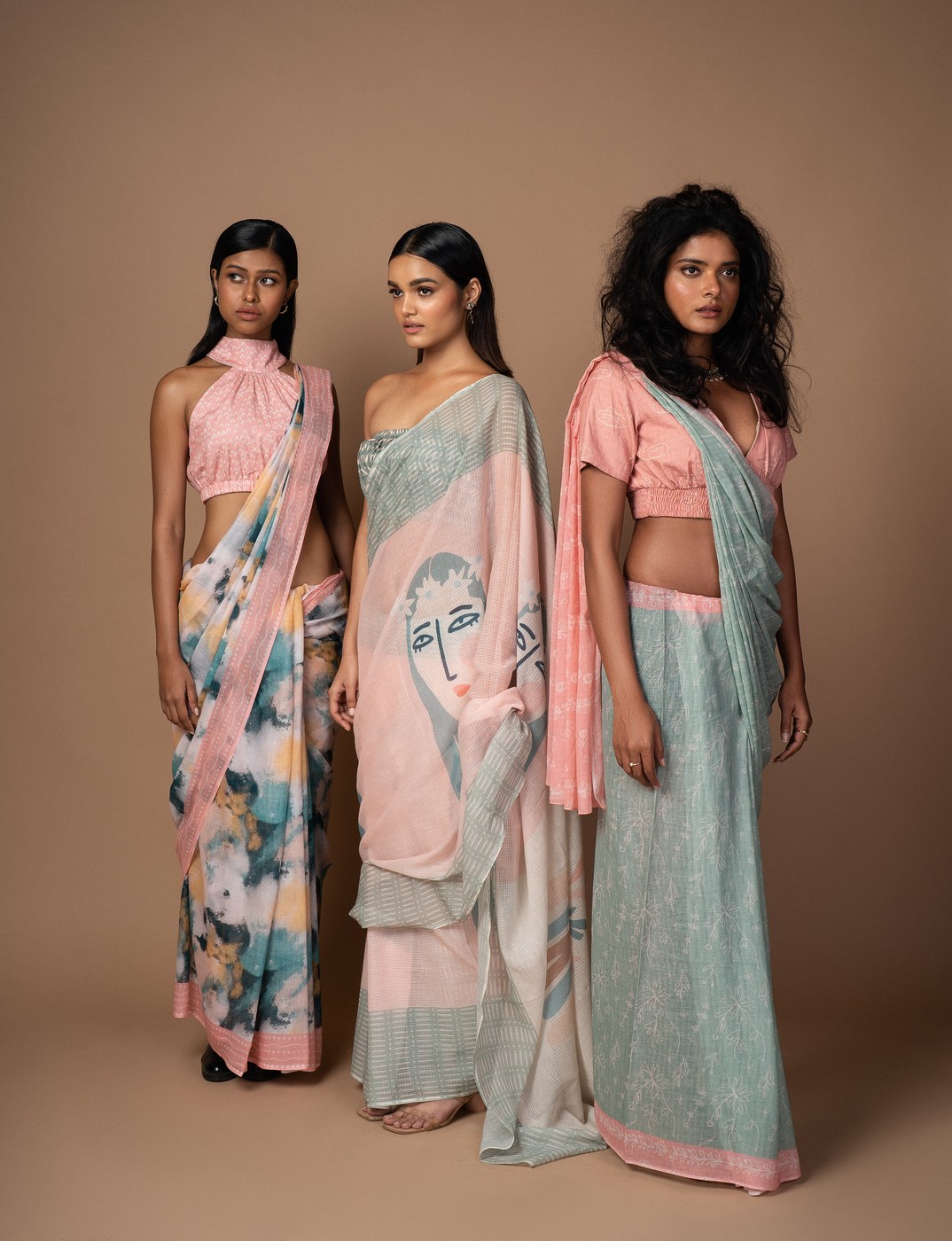 Limore — Pink Saree Trio